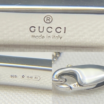 新品仕上 グッチ GUCCI クロス 十字架 チェーン ネックレス シルバー 925_画像9