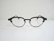 A◆1990's　希少価値　面白デザイン　l.a.Eyeworks　412　CLEO　エルエー　アイワークス　クレオ　マットブラック　眼鏡　程度良品_画像9