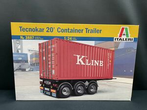 IT3887ita rely 1/24 20 feet container trailer plastic model Platz KLINE