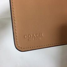 コーチ COACH 2つ折り財布 C0082 ミディアム コーナー ジップ ウォレット シグネチャー キャンバス PVC(塩化ビニール)×レザー 美品 財布_画像5