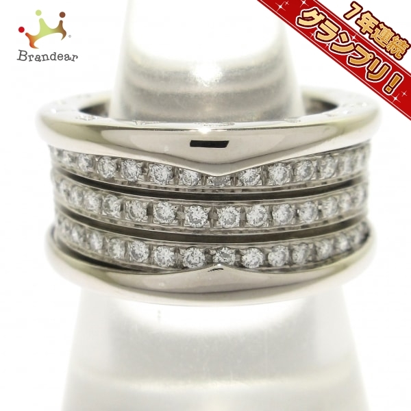 磨き済み□ブルガリ BVLGARI リング 54 B-Zero1 K18WG アクセサリー