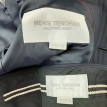 メンズティノラス MEN'S TENORAS シングルスーツ - ネイビー×ダークネイビー メンズ ストライプ メンズスーツ_画像6