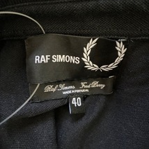 ラフシモンズ RAF SIMONS 半袖ポロシャツ サイズ40 M - 黒×ライトブラウン×白 メンズ FredPerryコラボ トップス_画像3