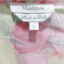 マックスマーラ Max Mara 半袖Tシャツ サイズL - ライトイエロー×ピンク×マルチ レディース クルーネック/花柄 トップス_画像3