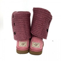 アグ UGG ロングブーツ 23 5819 クラシック カーディ ウール×スエード ピンク レディース 靴_画像3