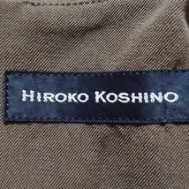 ヒロココシノ HIROKO KOSHINO サイズ38 M - ダークブラウン レディース Vネック/ノースリーブ/ひざ丈 美品 ワンピース_画像3