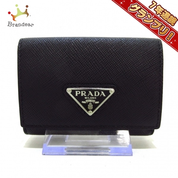 2023年最新】ヤフオク! -prada サフィアーノレザー 三つ折り 財布の