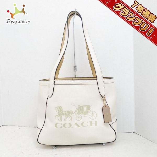 ヤフオク! - COACH◇トートバッグ/レザー/CRM/C4062