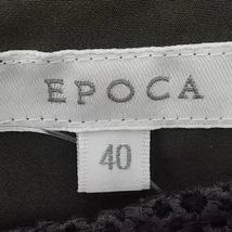 エポカ EPOCA サイズ40 M - カーキ レディース クルーネック/半袖/ひざ丈/パンチング ワンピース_画像3