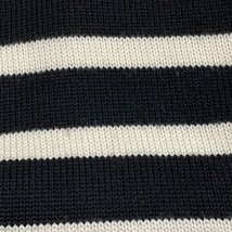 チノ CINOH 長袖セーター サイズF - アイボリー×黒 レディース タートルネック/ボーダー/オーバーサイズ トップス_画像6