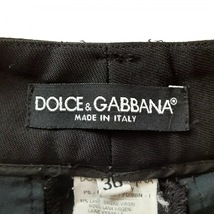 ドルチェアンドガッバーナ DOLCE&GABBANA パンツ サイズ36 S - 黒 レディース フルレングス ボトムス_画像3