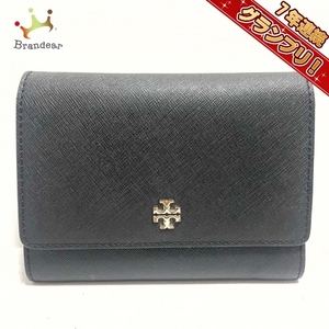 トリーバーチ TORY BURCH 3つ折り財布 - レザー 黒 財布