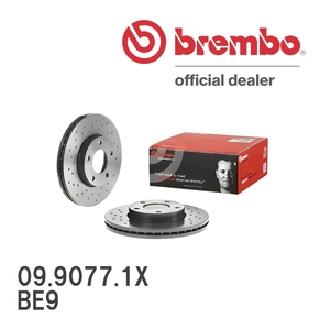 brembo Xtraブレーキローター 左右セット 09.9077.1X スバル レガシィ セダン (B4) BE9 01/06～03/06 フロント