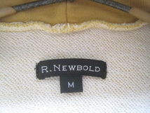 美品!!R.ニューボールド R.NEWBOLD*メッセージプリント スウェットジップパーカ M マスタード ポールスミス Paul Smith_画像3