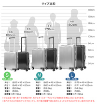 スーツケース キャリーケース Lサイズ 大型 キャリーバッグ 超軽量_画像4