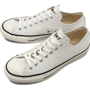  half-price start new goods made in Japan Converse leather all Star J OX white 26.5cm sneakers 