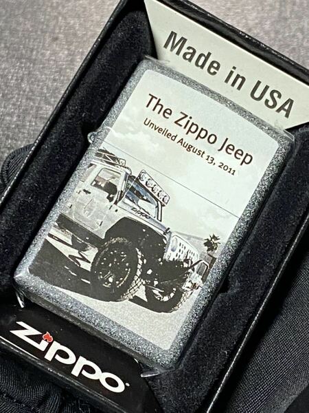 zippo Jeep 特殊加工 希少モデル 2015年製 シルバーインナー 2015年製 ケース 保証書付き