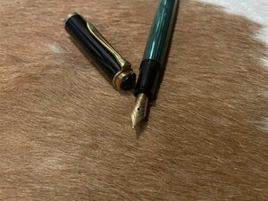  new goods unused pelican pelikan fountain pen #400 green . pen .14c writing implements Hsu be lane case attaching 