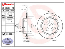 ブレンボ ディスクローター リーフ AZE0 '10/12～ リア brembo 日産 2枚セット 送料無料_画像2