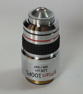 品質保証　返品可　Microscope Japan　オリンパス　位相差対物レンズ　SPlan 100 PL 1.25 oil 160/0.17 BH2用　中古　Olympus