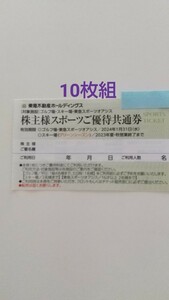 10枚セット 東急スポーツオアシス ゴルフ場 スキー場(グリーンシーズン) スポーツご優待共通券 東急不動産 株主優待 2024年1月31日期限