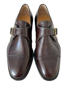 NEW* TANINO CRISCI タニノクリスチー ブランドシューズ、ブラウンレザー メンズ シューズ USED SIZE 8Mビジネスシューズ イタリア製 