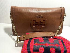 AA19■ほぼ未使用 TORY BURCH トリーバーチ チェーンショルダー肩掛けバッグ パーテイーバッグ 保管袋付き