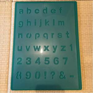 No.71 stencil seat alphabet small character figure large character man front stencil plate 