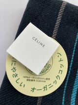 未使用　CELINE セリーヌ　オーガニックコットンガーゼタオルハンカチ　紺系_画像2