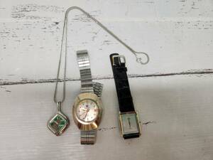 ☆GOL☆ジャンク品!! 3つまとめ セイコー RADO 腕時計 時計 ネックレス ウォッチ 