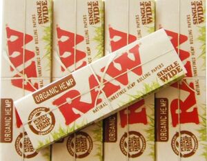 smokers RAW(ロー) オーガニックヘンプ シングル ペーパー 50枚入り ×5個セット 