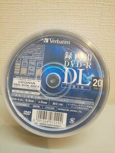 27250●バーベイタム VHR21HDP20SD1 録画用DVD-R DL　8.5GB　2-8倍速　連続録画　3時間35分　20PACK　未開封未使用品