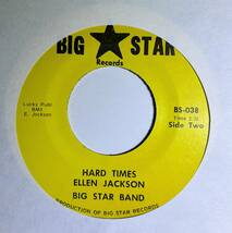 Ellen Jackson Big Star Band 「Getto Boogie / Hard Times」 funk45 soul45 deep funk 7インチ_画像2
