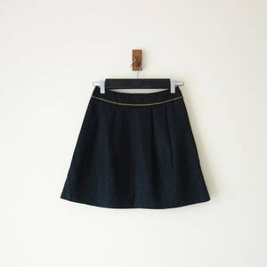*ef-de( ef-de ) cotton flax tuck skirt *