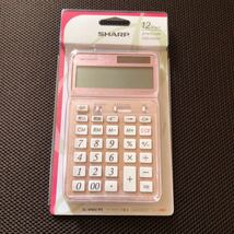シャープ 電卓50周年記念モデル ナイスサイズモデル ピンク系 EL-VN82-PX_画像1