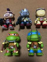 キッドロボット タートルズ ソフビ 10個 TMNT ビーバップ　ロックステディ クランゲ フット団 開封品 現状品_画像2