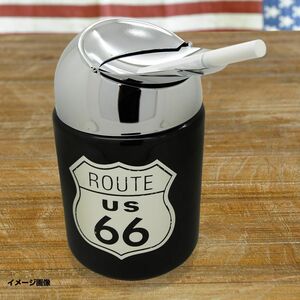 ルート66 灰皿 ドーム型 陶器 Route66 ゴミ箱型 吸い殻入れ 吸殻入れ 小物入れ 収納ボックス 収納BOX 収納箱