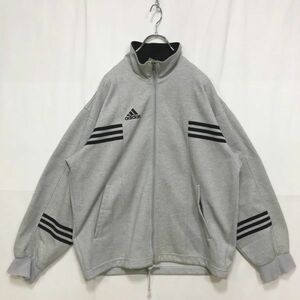 Adidas/アディダス ジャージ上 スポーツウエア ロゴマーク ライトグレー サイズ不明