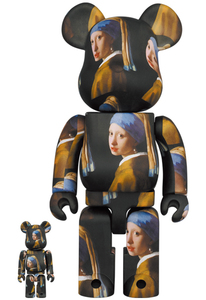 BE@RBRICK「Girl with a Pearl Earring 100％ & 400％」真珠の耳飾りの少女 Johannes Vermeer フェルメール ベアブリック メディコムトイ