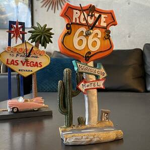 Route66 clock(検ビンテージ,ミッドセンチュリー,50's,60's,ラスベガス,サンバーストクロック,スターバースト,スプートニク,ルート66