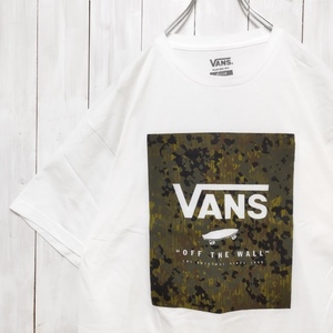 即決【新品】VANS　USバンズ　Tシャツ　ホワイト （カモ柄）　XL　★CLASSIC PRINT BOX