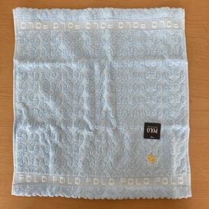 ☆タグ付　新品　POLO　ポロ　ハンドタオル　水色☆