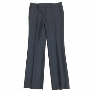 美品 Ballsey ボールジィ シルクブレンド ストレッチ スラックス パンツ 38(M) w76 チャコールグレー 日本製 女性用 トゥモローランド