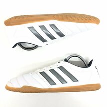 ●ほぼ未使用 adidas アディダス パティークグローロ16.2イン 本革 レザー フットサルシューズ 25cm 白 ホワイト インドアシューズ メンズ_画像6