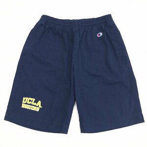 Champion チャンピオン UCLA カレッジロゴ刺繍 ストレッチ イージー ショーツ M 濃紺 ネイビー ハーフパンツ 短パン 国内正規品 メンズ