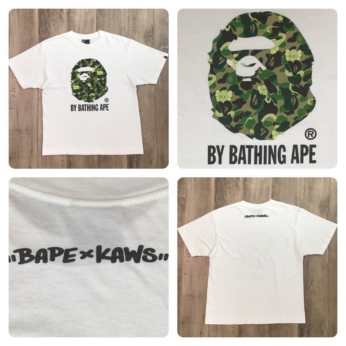 最終値下げ APE BAPE KAWS 渋谷 限定 CAMO 迷彩 ポロシャツ tシャツ M 