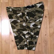 Beige camo カーゴ ハーフパンツ Mサイズ a bathing ape BAPE shorts pants エイプ ベイプ アベイシングエイプ 迷彩 ショーツ m6746_画像4