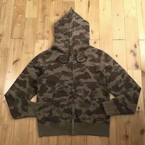 1st camo brown フルジップ パーカー Sサイズ BAPE full zip hoodie a bathing ape エイプ ベイプ アベイシングエイプ 迷彩 w6