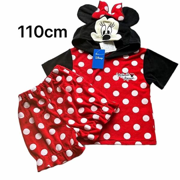 なりきり新品(110cm)ミニーちゃんセットアップ上下なりきりコスプレ衣装ハロウィンパジャマ