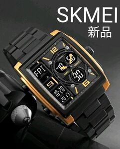 ★■ 新品 SKMEI メンズ 腕時計 デジアナ